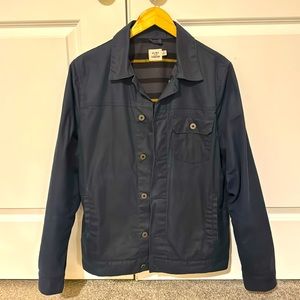 Flint and Tinder Huckberry Waxed Trucker Jacket - Navy